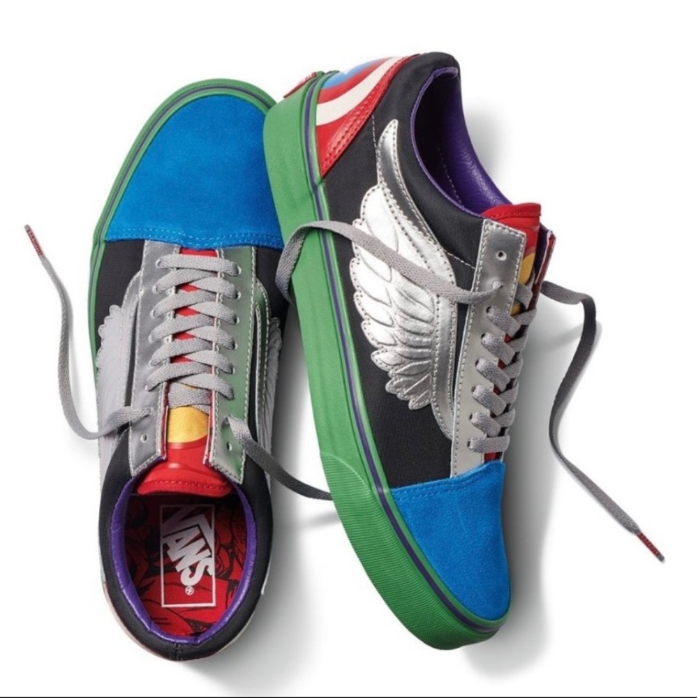 Old Skool Marvel avengers multi low top vans